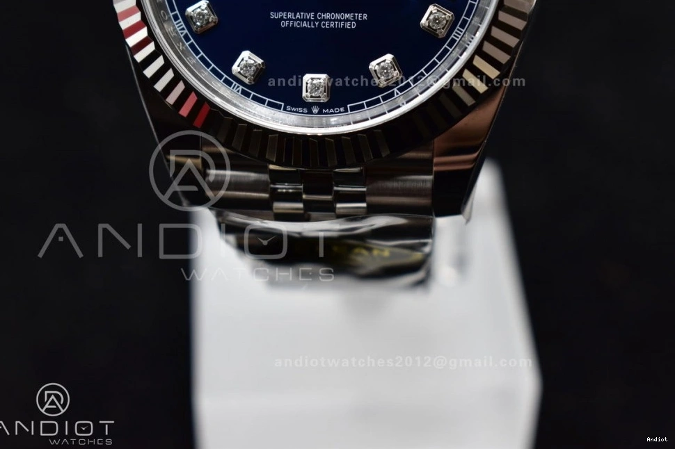 Edition 126334 On 904L Best Steel VR3235 SS Diamonds DateJust Dial Clean Jubilee Blue Bracelet 41 1:1 0402